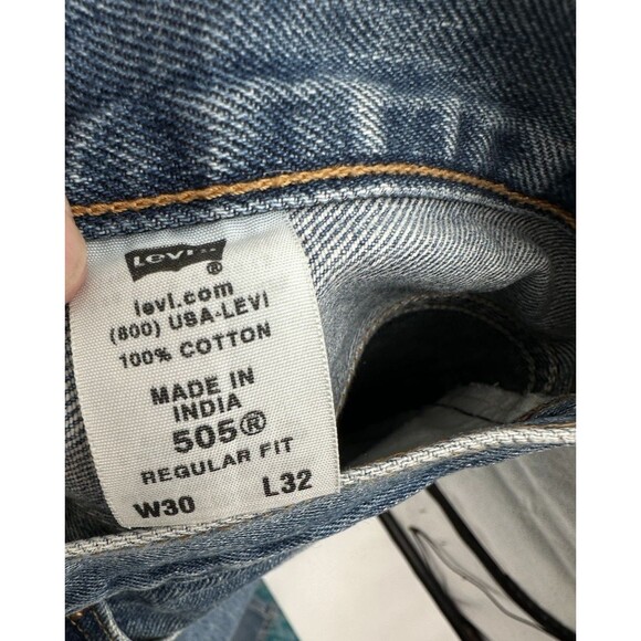 Vintage Levis 505 Jeans Mens 30x30 Made USA Regular Fit Straight Leg 90s Denim - Picture 6 of 14